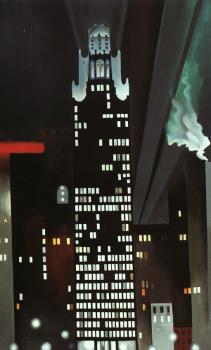 喬治亞 奧基夫 The Radiator Building at Night- New York 喬治亞 奧基夫 The Radiator Building at Night- New York
